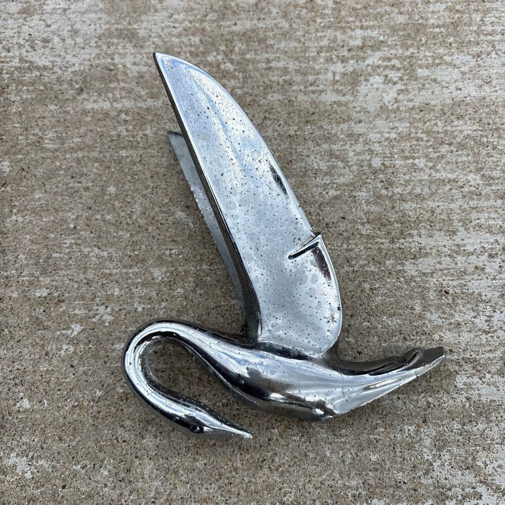 Chrome Swan Novelty Hood Ornament Packard Chevy Car Truck Hot Rat Rod Pickup